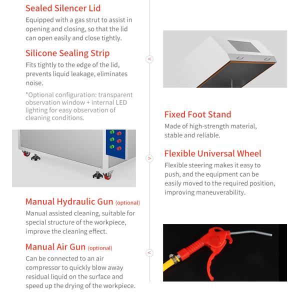 Industrial Ultrasonic Cleaner 40L Tank 380V for Auto Parts Degreasing