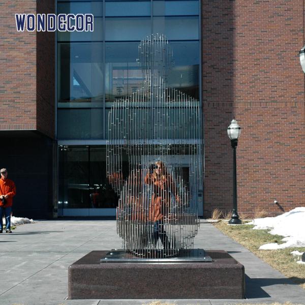 150cm Forged Metal Sculpture Vanishing Modern Figure Sculpture