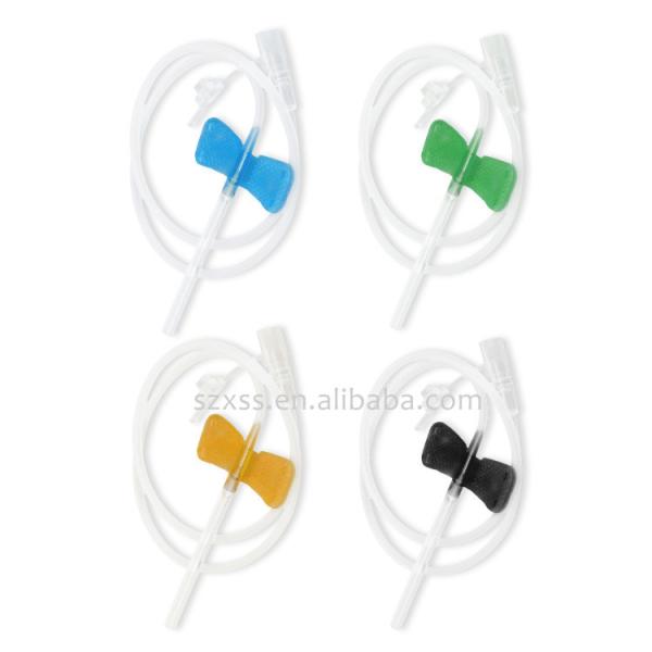 Hospital Blood Draw Butterfly Needle Safety With Luer Adapter