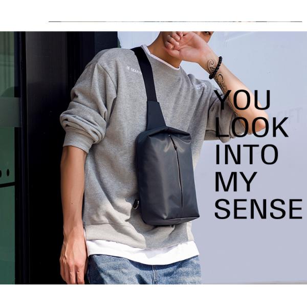 Water Resistant Polyester Lining Anti Theft Chest Sling Bags With USB 5L