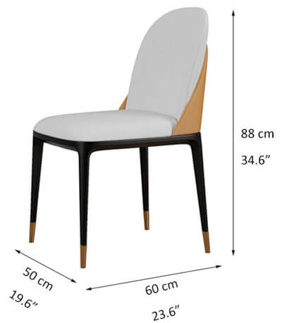 Restaurant Furniture Modern Wood Dining Chair with Nordic Design and Upholstered Seat