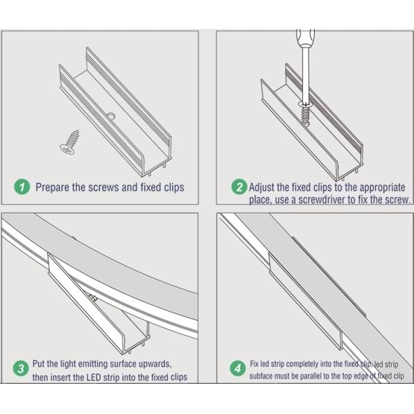 Outdoor IP68 LED Light Silicone Tube LED Strip Waterproof 20×14mm