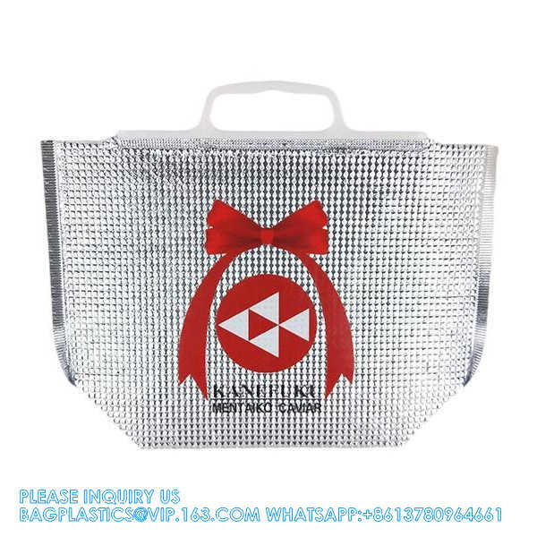 Wholesale Disposable Food Delivery Aluminum Foil Cooler Thermal Insulation Bag