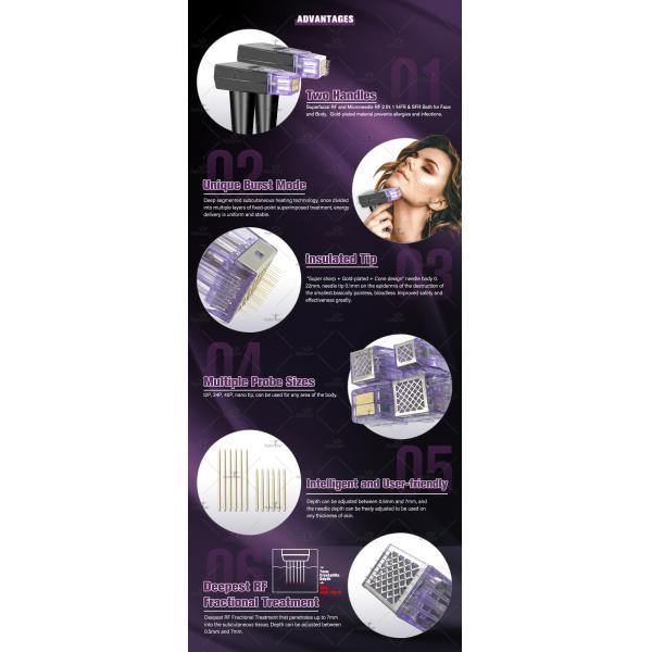 Fractional Microneedle Superfacial RF Skin Rejuvenation Wrinkle Removal Anti-aging Stretch Mark Removal Vivace Machine