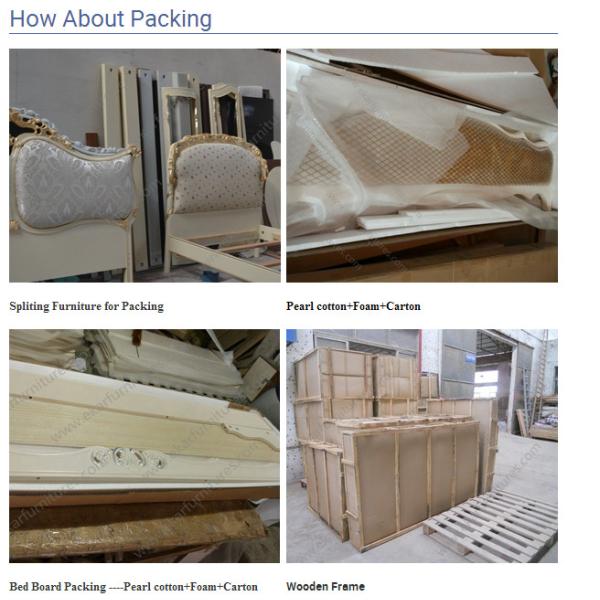 Latest European Mediterranean Style Bedroom Furniture Ivory Wood Double Bed Designs