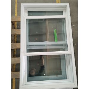 Quality Tempered Glass UPVC Double Hung Window House Replacement Windows for sale