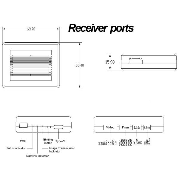 High Brightness LCD IP67 30km UAV Parts , PIX APM Drone Remote Control