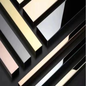 China Decorative And Protective Strips Made From Stainless Steel , Interior Design Trim on sale