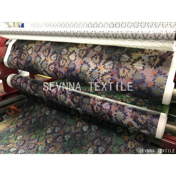 Tricot Warp Knitting Bright Color Recycled Swimwear Fabric Free Cuttable Stretchy Soft Anti Uv Sensitive