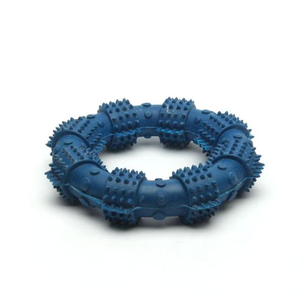 Professional Round Rubber Chew Toys Dog Toothbrush Toy 12.5 Cm Size