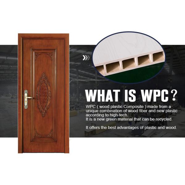 WPC Composite Custom Residential Entry Doors FSC Certified Wooden Kitchen Use