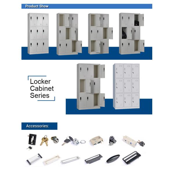 Changing Room 6 Door Steel Locker Cabinet Metal Storage Lockers
