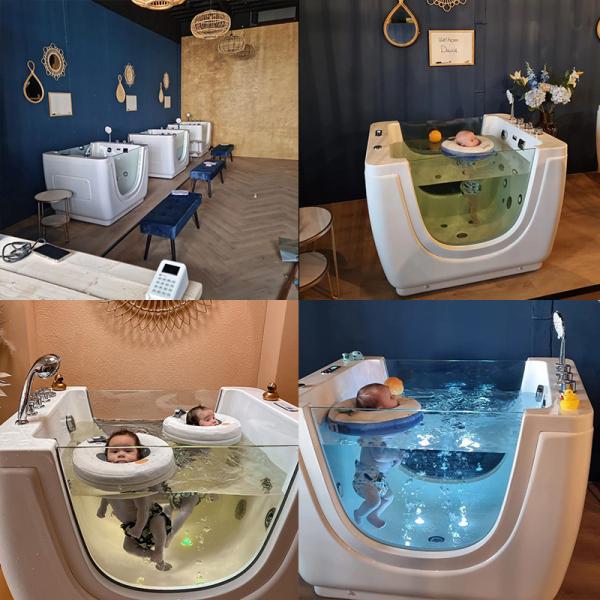 Tubeless Pump Newborn Baby Tub Acrylic Freestanding With Shower Handle