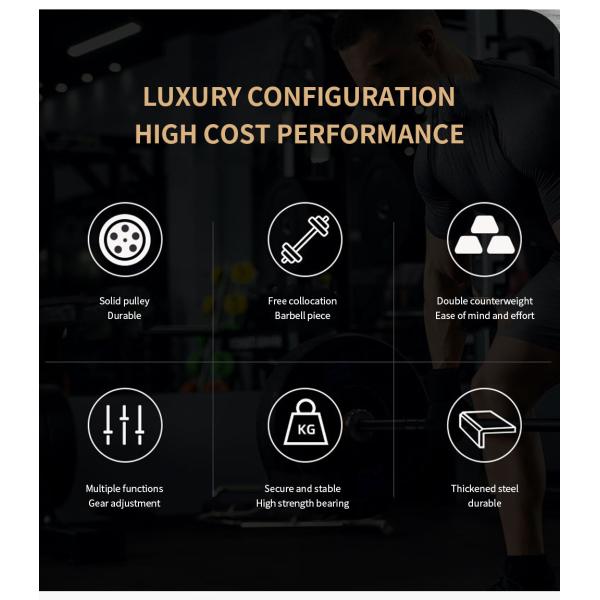 Top Fitness Bodybuilding Gym Equipment Multi-Functional Smith Machine