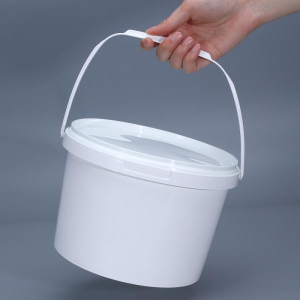 Logo Printing Food Grade White Plastic Buckets and Customizable