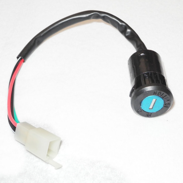 Motorcycle 4 Wire Ignition Switch Lock Fuel Gas Tank Cap Cover Steering Lock Set For Honda CG125