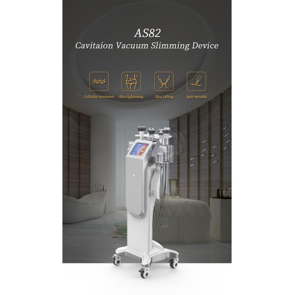 Standing Cavitation Rf Vacuum Machine , Cellulite Reduction Machine 300W