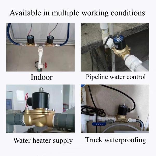 Brass Normal Closed Solenoid Valve Water Valve Air Valve Pneumatic Switch