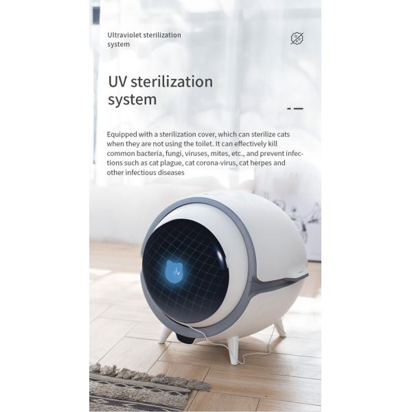 AC 110V Smart Automatic Pet Litter Box Self Cleanning With App Concrol