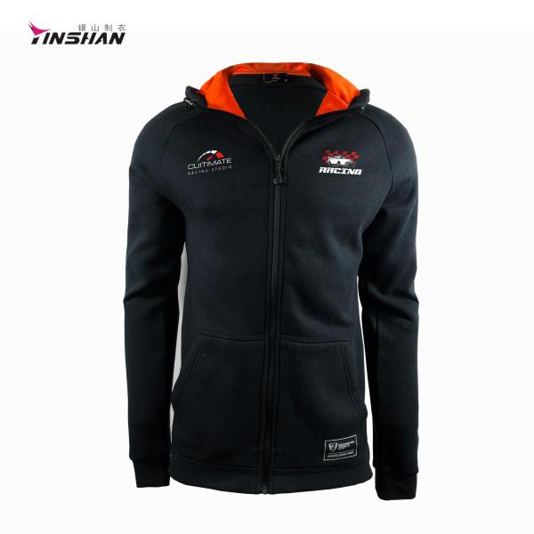 Custom Your Design Hooded Full Zipper Up Motocross Sport Racing Hoodies for Autumn