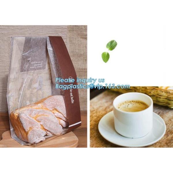 Bread Art Packing Kraft Paper Bag,Food Grade disposable Paper Bag With Logo Print,Beautiful printing Food grade package