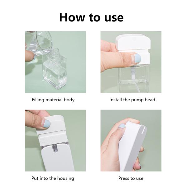 Perfume Portable Square Card Spray Bottle 35ML Disinfection Spray Sub Packing Bottle