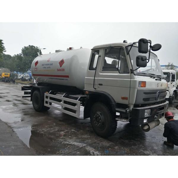 5MT Bobtail Propane Truck , Dongfeng Mobile LPG Bobtail Truck 10000 Liters