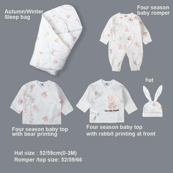 100 Cotton Romper Full Month New Born Baby Clothing Gift Set Organic Newborn Boy Clothes Set Baby Clothes