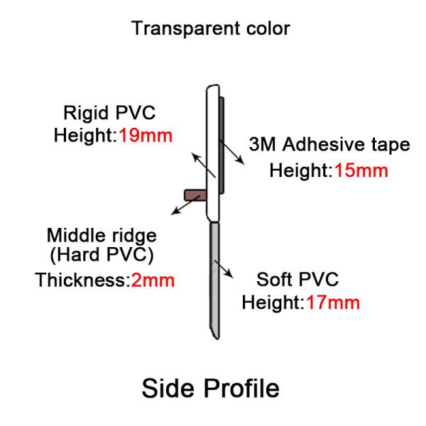 Sound Proof 3M Glue Tape Self - Adhesive PVC Door Seals