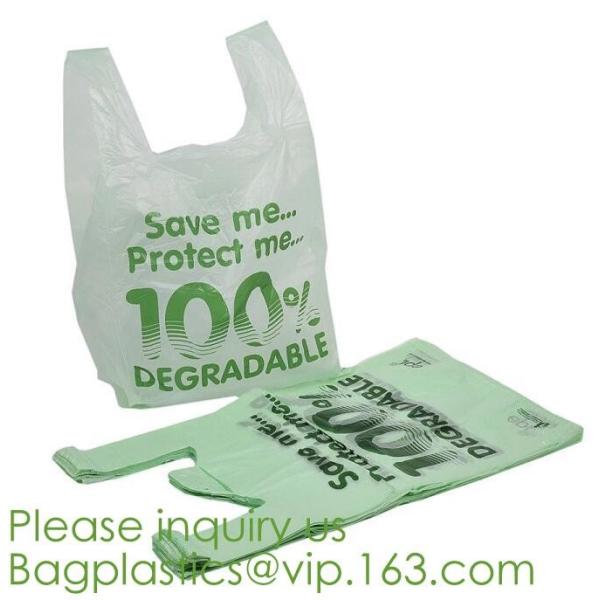 Organic Recycling and compostable bag,Eco friendly Compostable,compostable biobased plastic tshirt bag bagease bagplasti
