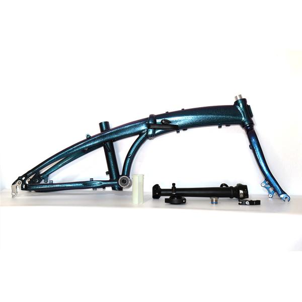 Full Shockingproof Frame Folding Bike 20" 9 Speed Crius Velocity-D Brake for Adults