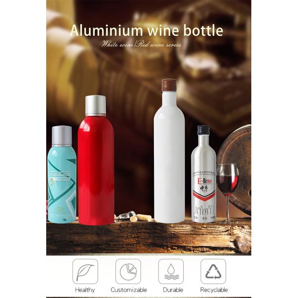 Food Grade Inner Coating Empty 120ml Aluminum Beverage Bottle