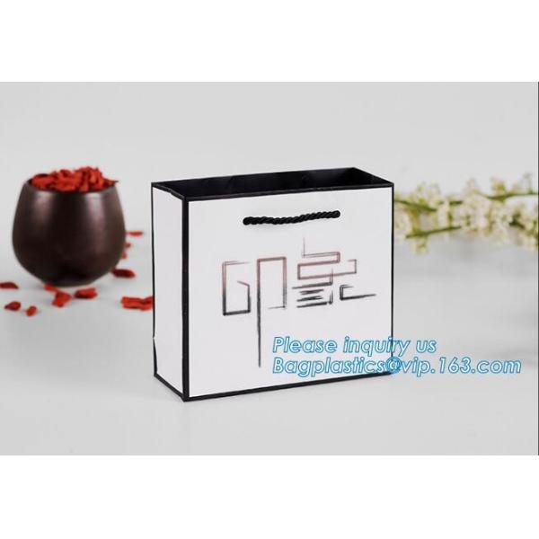 Elegant Embossed For Presents Clothing Wedding Birthday Bridal Baby Shower Paper Gift Bags Modern Fancy Cute Paper Premi