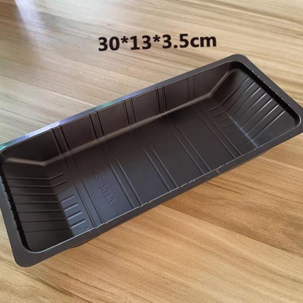 Disposable Rectangular Plastic Food Tray Fresh Pp Shrimp Tray Fruit And Vegetable Food Frozen Seafood Preservation Tray Packaging