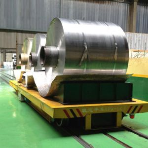 Quality Battery Powered 50T Material Transfer Cart Customized Convenient Maintenance for sale