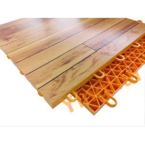 Interlocking Basketball Badminton Court Mould Resistant Modular PP Solid Wood