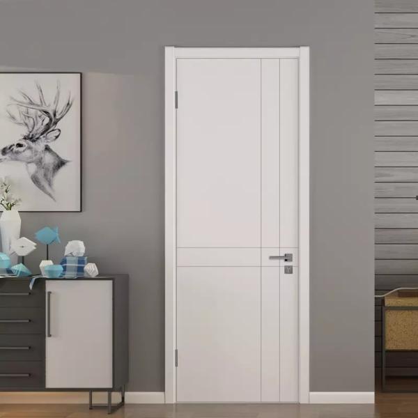 Modern HDF Plywood Thailand Doors , Customized Interior Wood Door