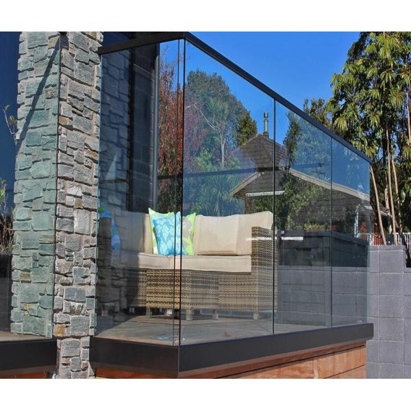 Buy Side Mounted SS304 50.8mm Tube Balcony Glass Railing at wholesale prices