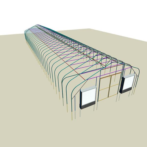 Strong Single Tunnel Greenhouse With Auto Blackout System