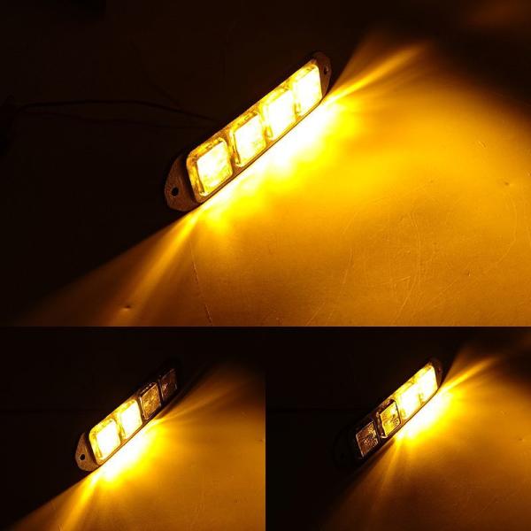 12W Truck Strobe Light 12V - 24V Thin LED Strobe Lights For High Power Forklift