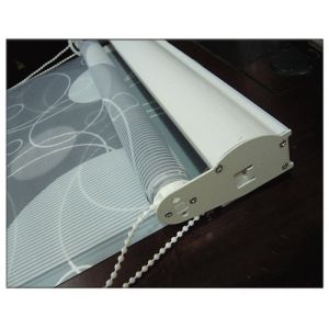 Quality Flower Double Fabric Roller Blind, Indoor Windows Shades Blinds for sale