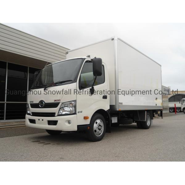 Aluminum FRP Color Steel Truck Body Dry Cargo Box For Euro 5 Emission Standard Diesel