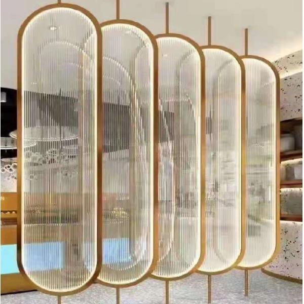 Metal interior sliding dividers movable glass room divider