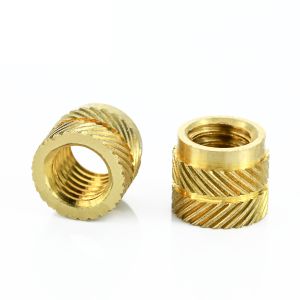 Ultrasonic Brass Threaded Inserts Plastics Furniture Threaded Nut Insert