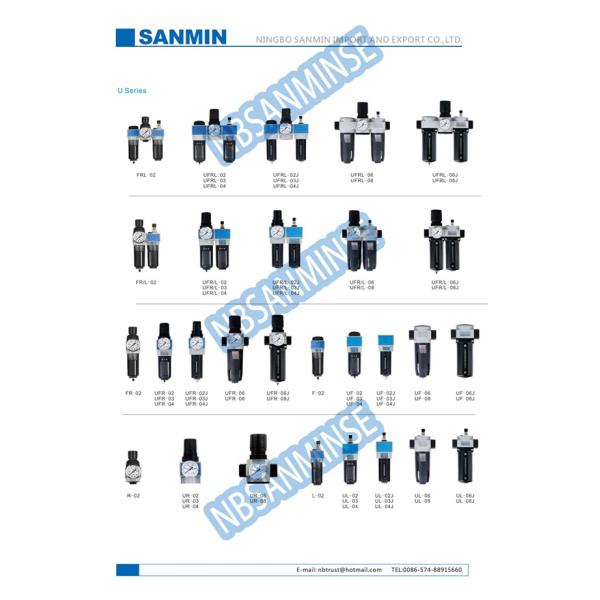 F / UF Filter Lubricator Regulator High Performance With Aluminum Die Cast Body
