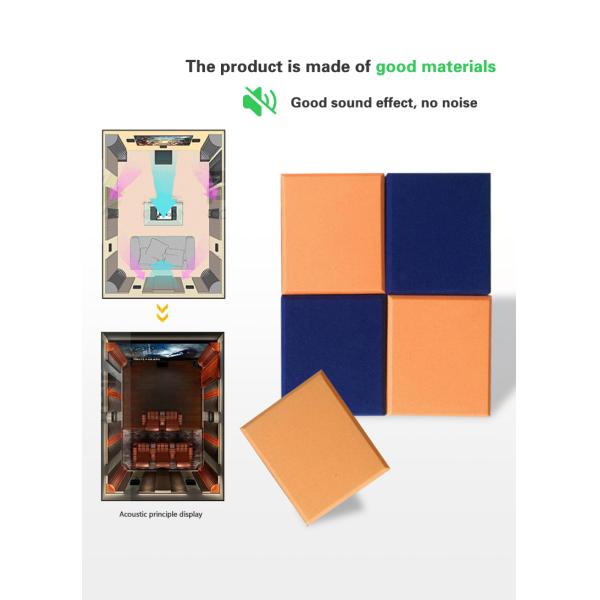 High Frequency Sound Absorption Acoustic Pet Panel For Customized Shape Wall