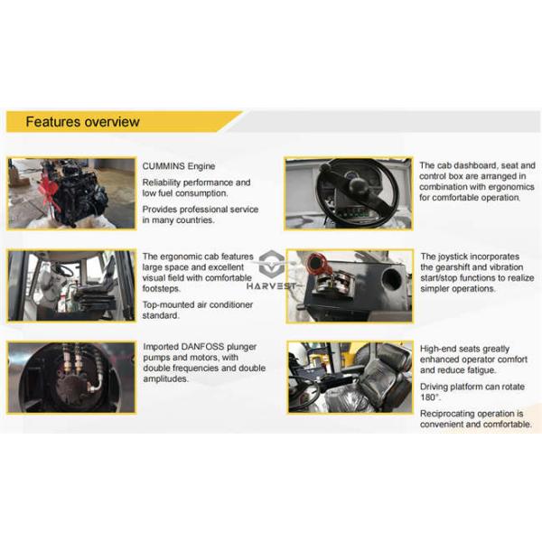 10 Ton Hydraulic Double Drum Vibratory Road Roller LTC210 for Sale