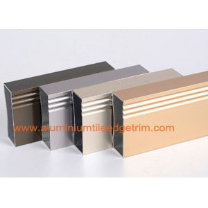 China Anodized 6063 - T5 Aluminum Extrusion Profiles Rectangular Hollow Shaped on sale