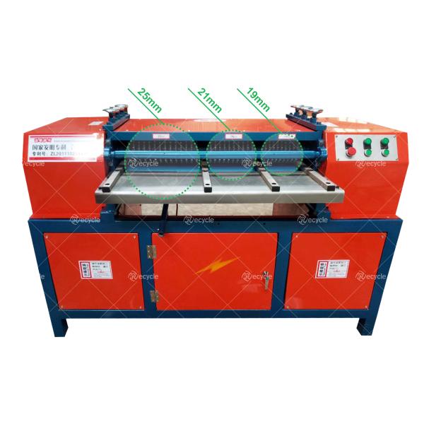Red Waste Aluminum Copper Radiator Separator Machine AC Radiator Peeling Machine