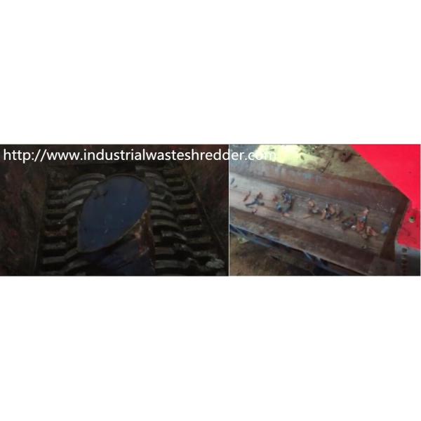 Empty Oil Drum Large Shredder Machine High Strength With Automatic Detection